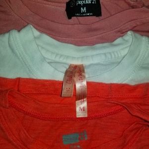 Bundle of 3 girl's short sleeve shirts